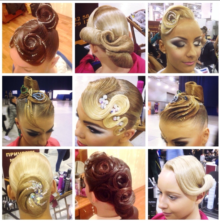 Прическа для бальных танцев пошагово