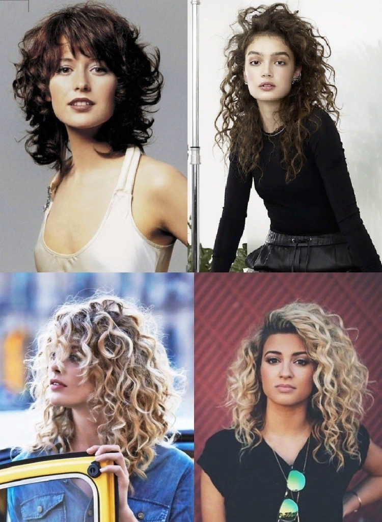 Стрижка Каскат на кучирявые волосы