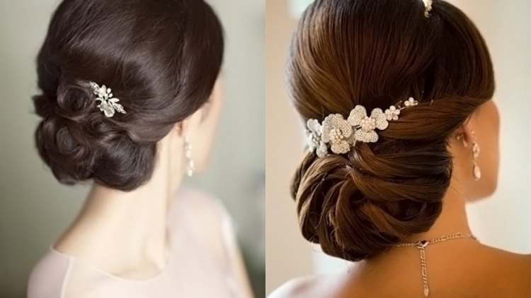 Свадебные прически собранные