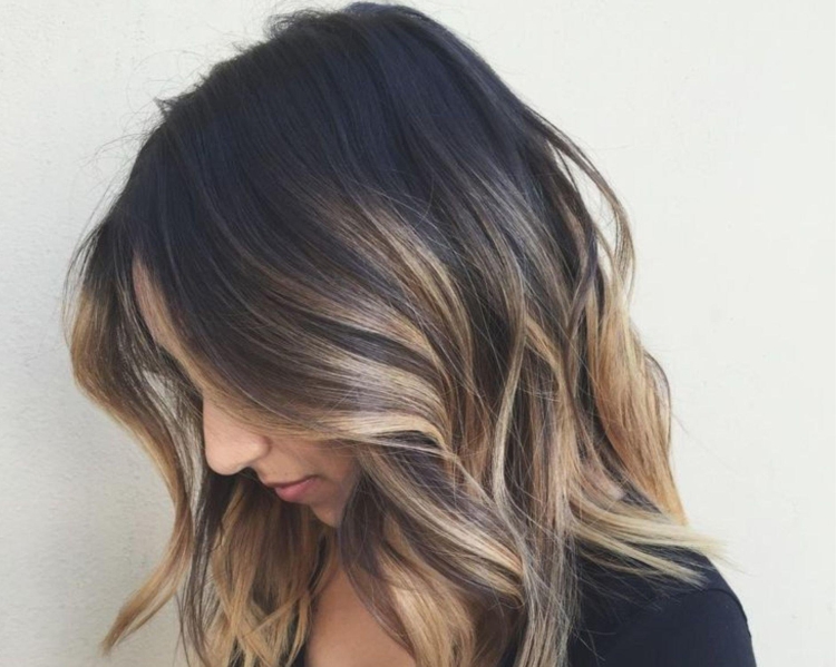 Мелирование с высветленными кончиками