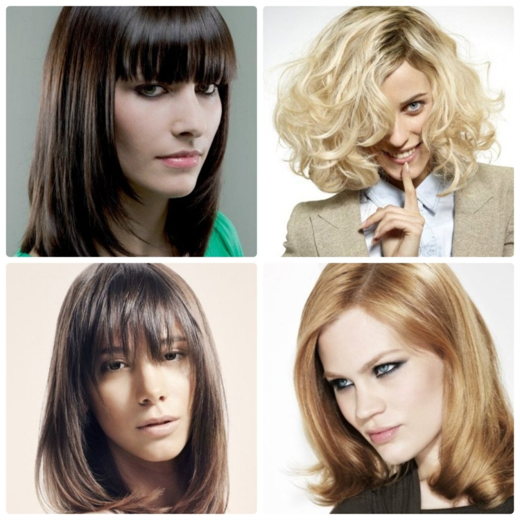 Стрижки на волосы до плеч