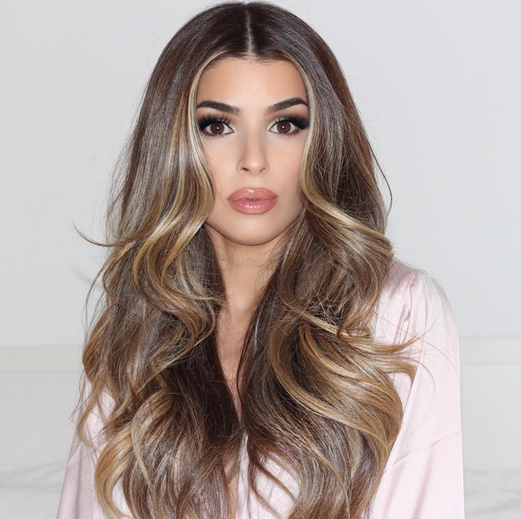 Контуринг волос на темные волосы длинные