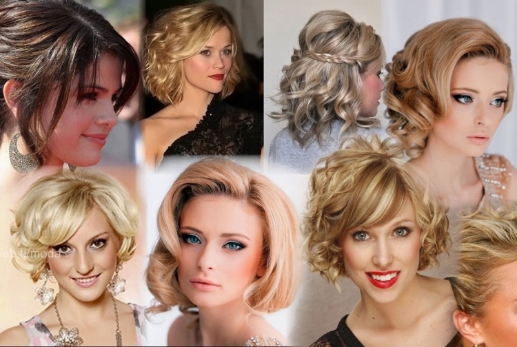 Праздничная прическа на каре