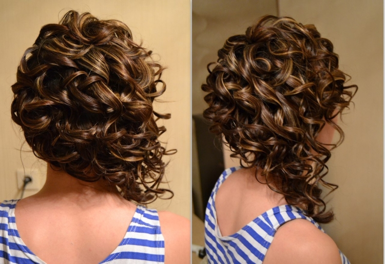 Вечерние причёски на средние волосы в домашних