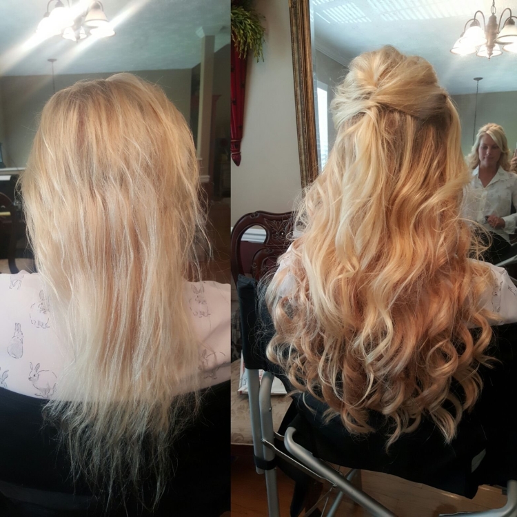 Прически для нарощенных волос