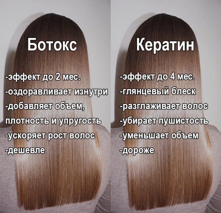Ботокс для волос эффект
