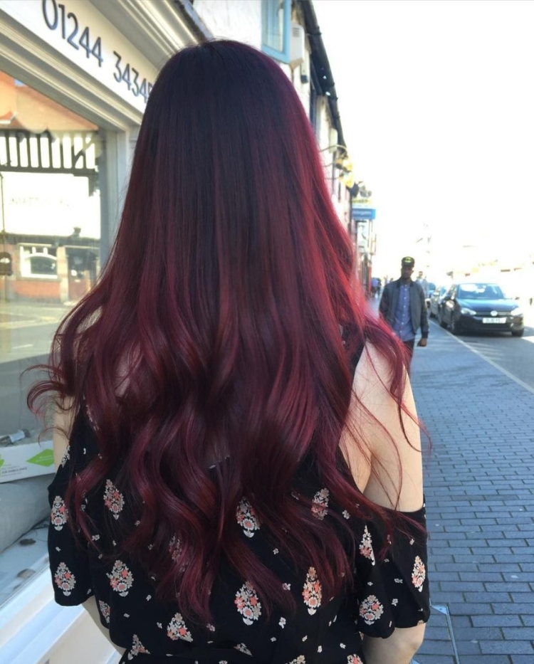 Балаяж красный