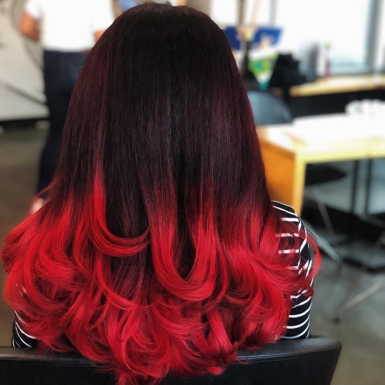 Окрашивание кончиков