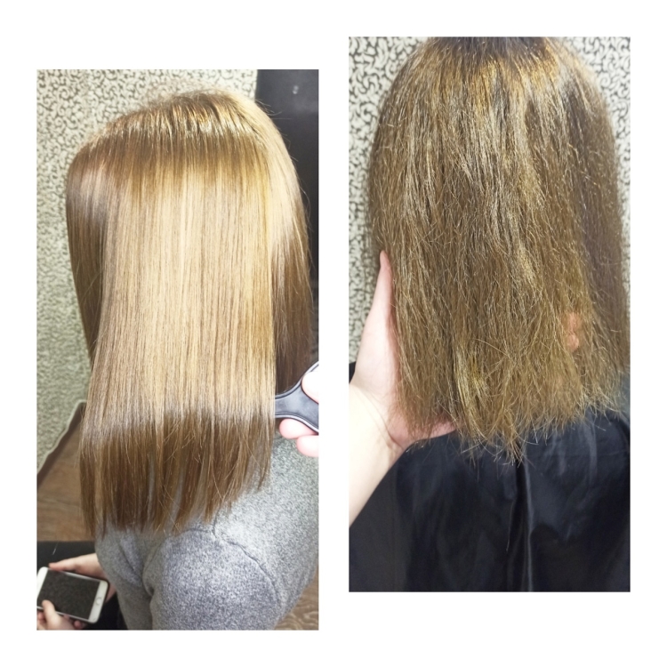 Ботокс волос чуть ниже плеч