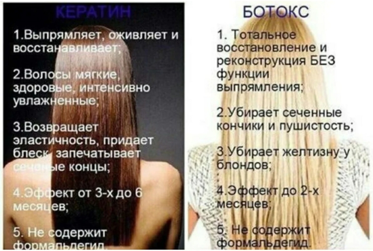 Кератин ботокс волос