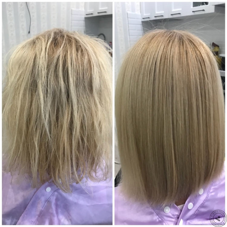 Кератин на короткие волосы