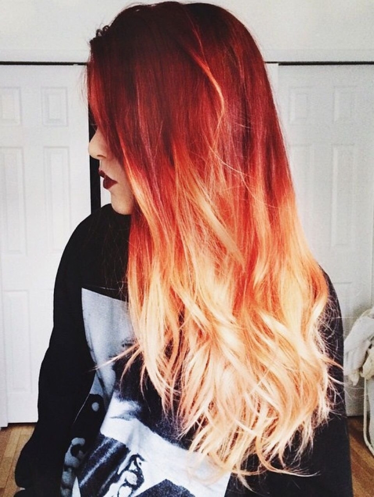 Рыжий с красными концами