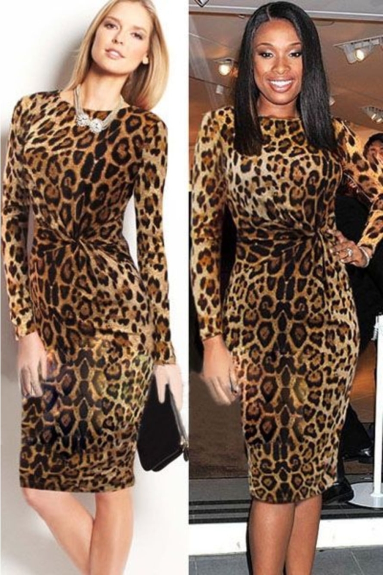 Леопардовое платье 2022