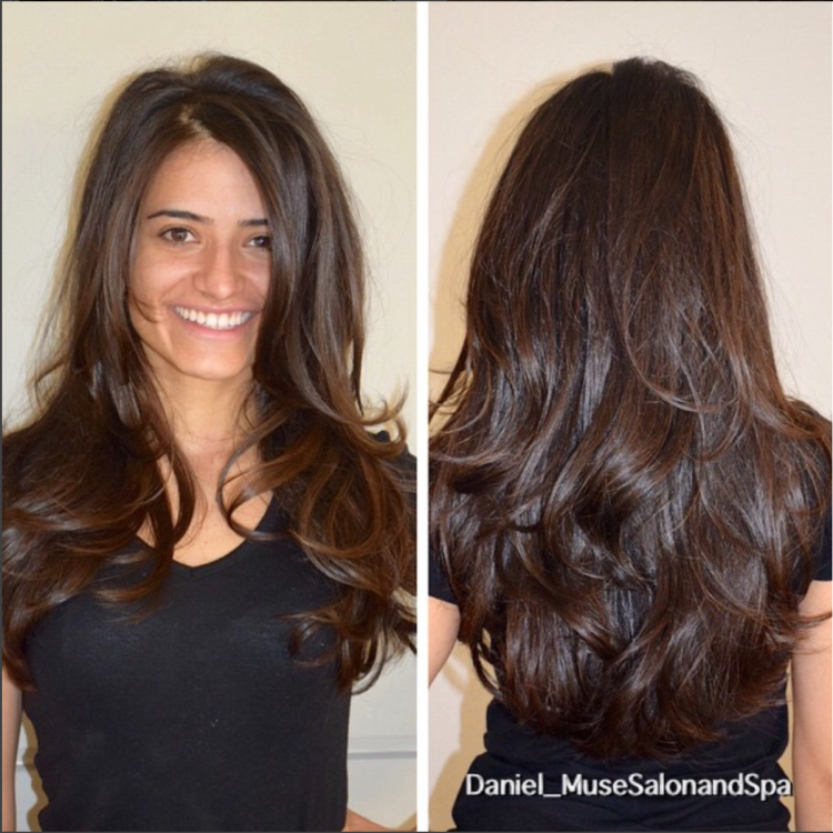 Стрижка на длинные пористые волосы