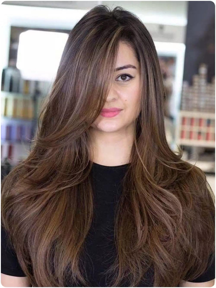 Легкий Каскад на длинные волосы