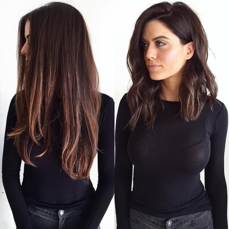 Стрижки до лопаток женские