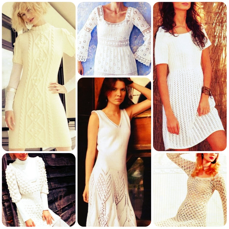 Платье спицами "a'la Chanel"