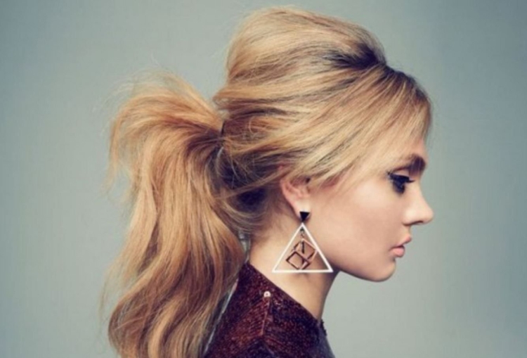 Начёс на средние волосы