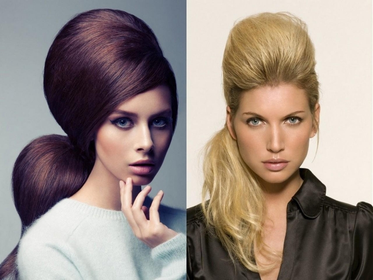 Причёски с начёсом на средние волосы с чёлкой