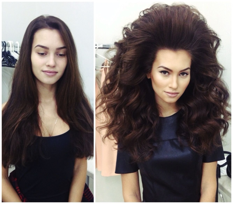 Укладка с прикорневым объемом