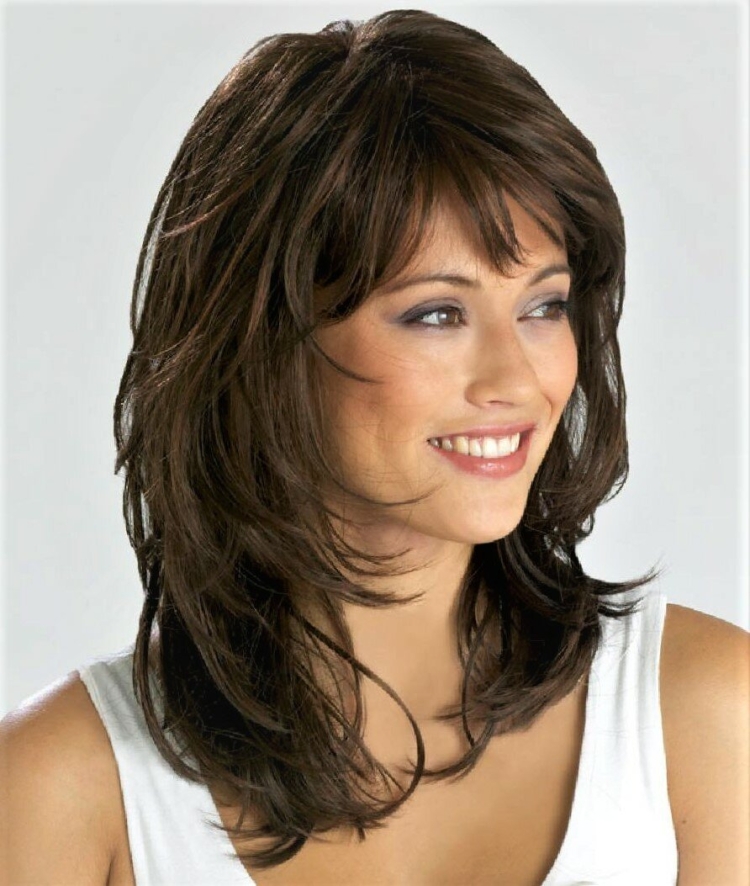 Мелирование на средние волосы с челкой