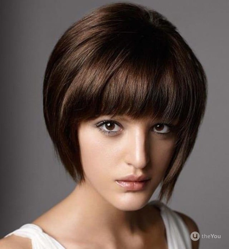 Стрижка сэссун для круглого лица