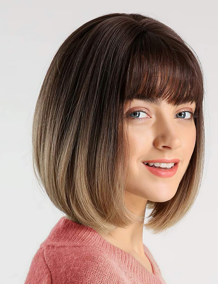 Боб каре с челкой 2022