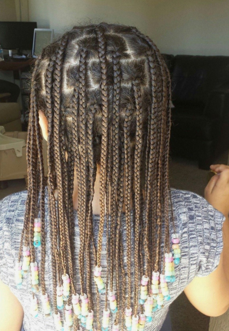 Плетение мелких косичек детям