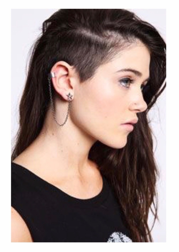 Женские прически с выбритым затылком и хвостом