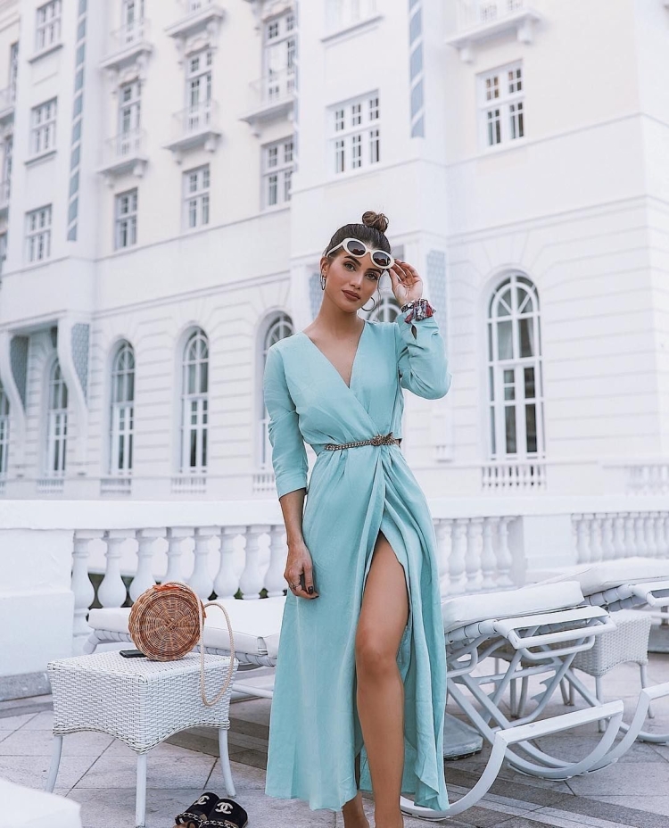 Образ с длинным платьем