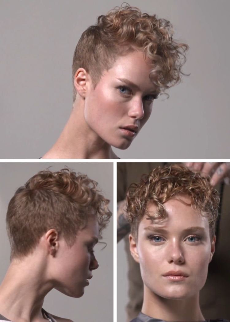 Очень короткие стрижки на кудрявые волосы