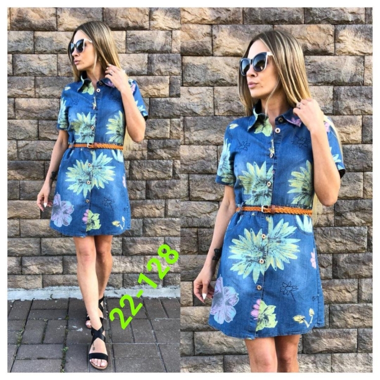 Джинсовое платье Садовод