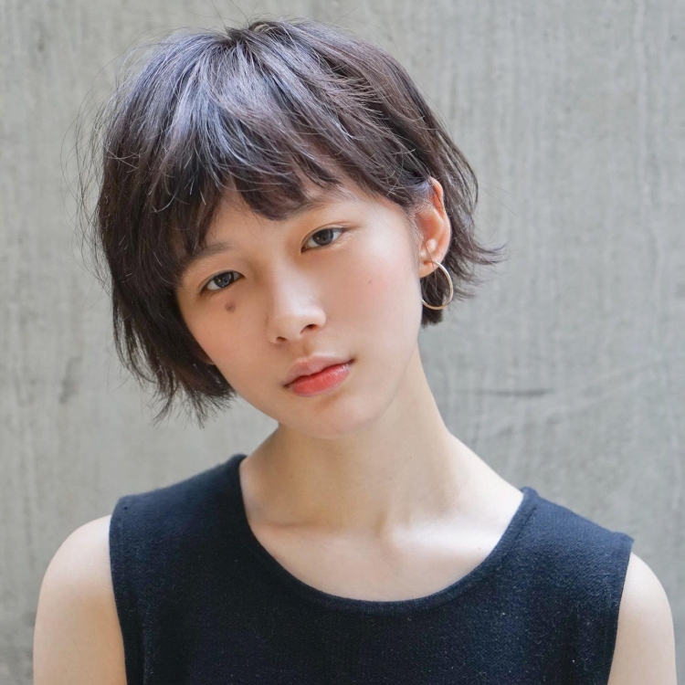 Корейские короткие стрижки