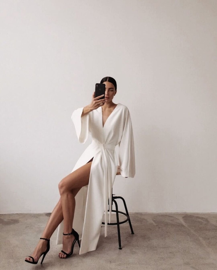 Платье в стиле кимоно