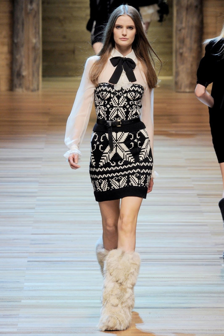 Вязаные вещи с подиума