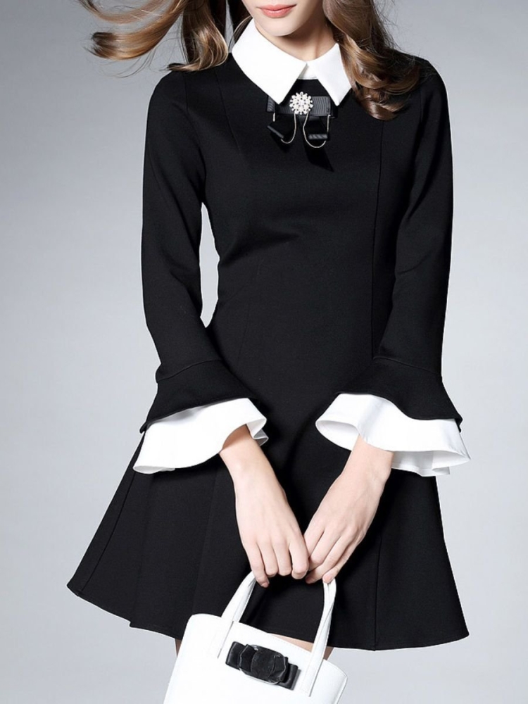 Платье с воротником Садовод