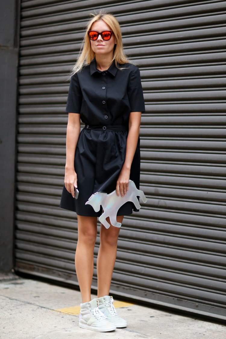 Платье с рубашкой сверху