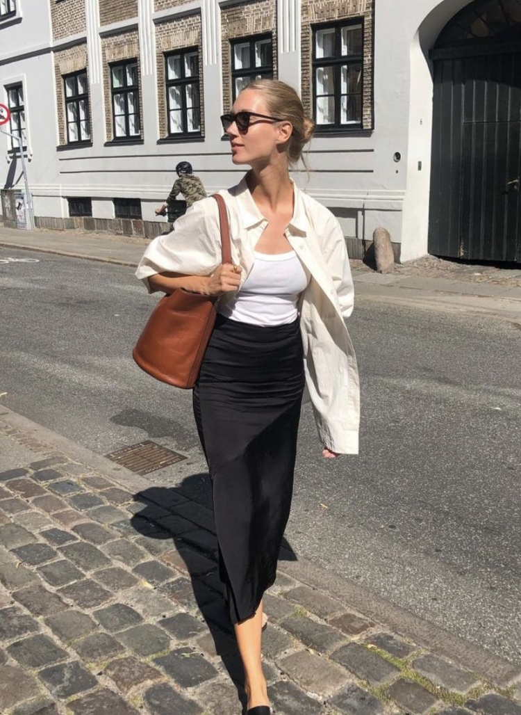 Рубашка поверх платья