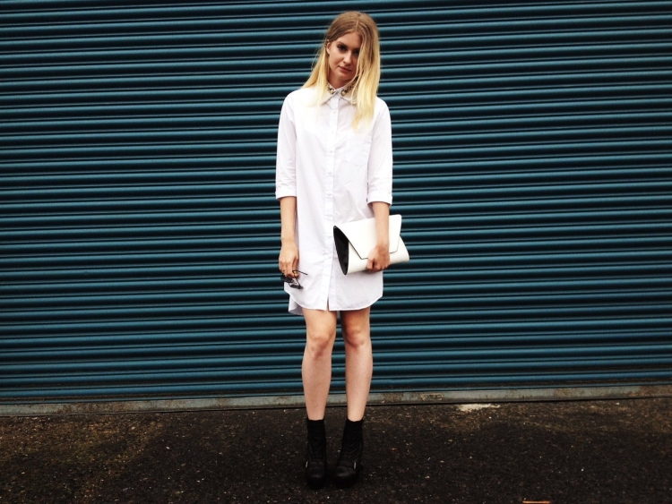 Платье в бельевом стиле с рубашкой