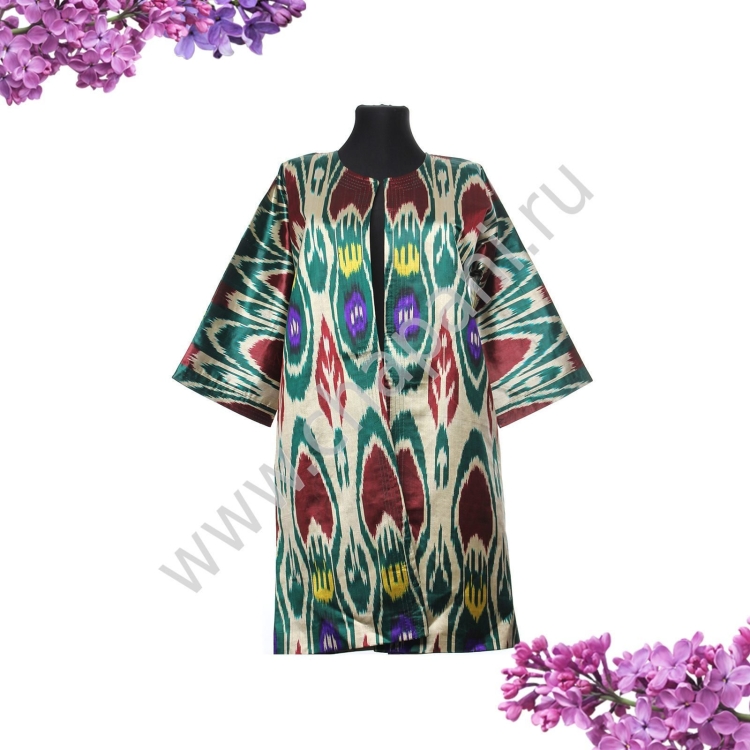 Чапан узбекский атлас женский