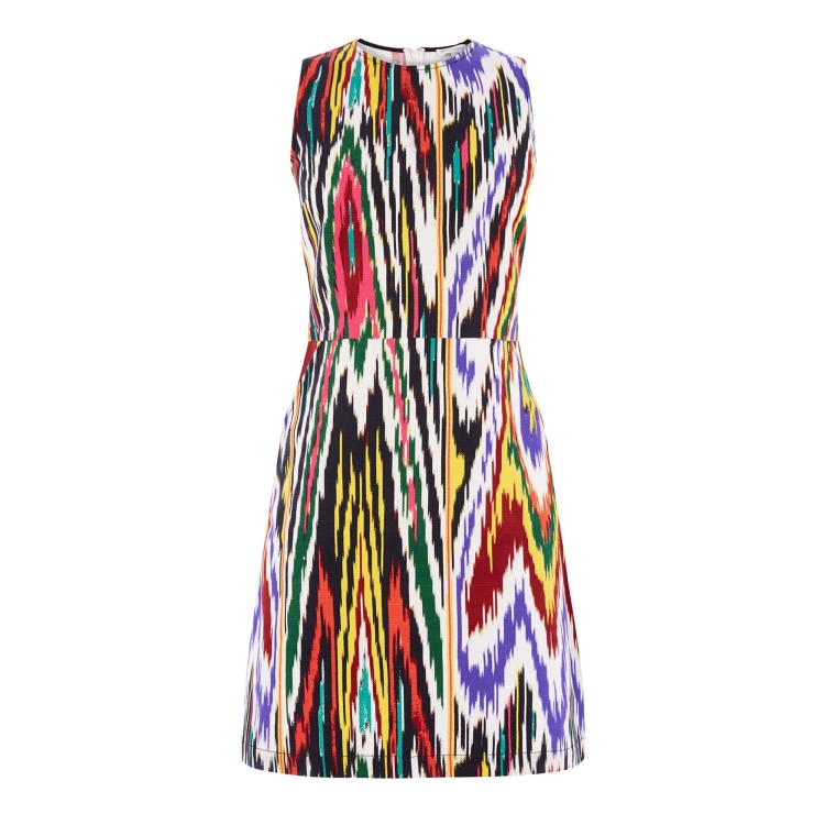 Икат ткань платье