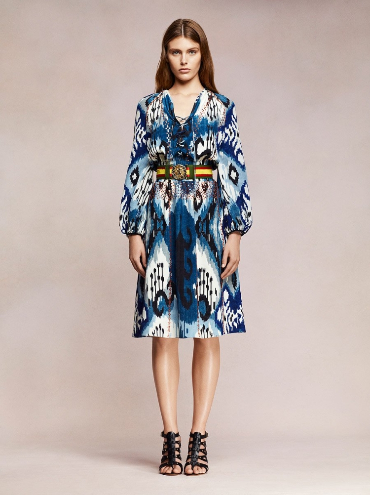 Икат платье Узбекистан