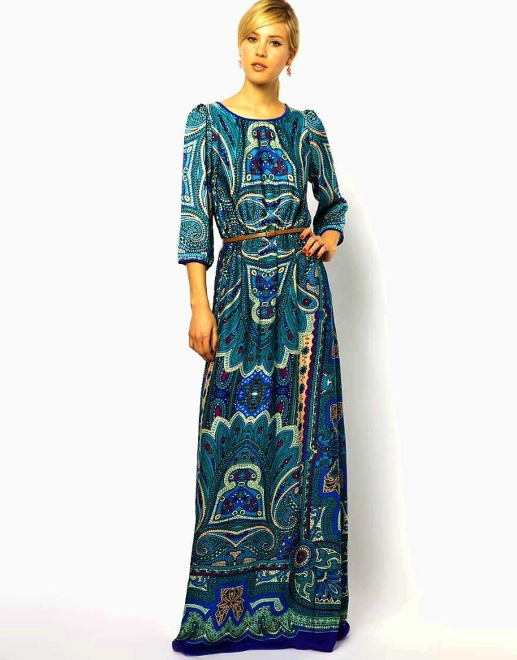 Вечернее платье в этническом стиле