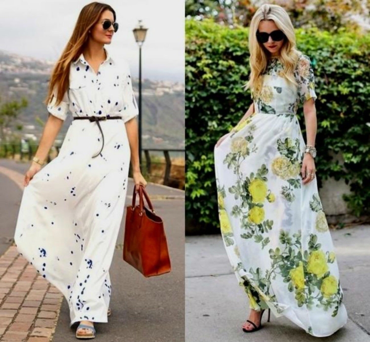 Длинные летние платья