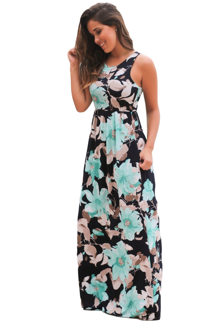 DKNY Floral-Print Maxi Dress