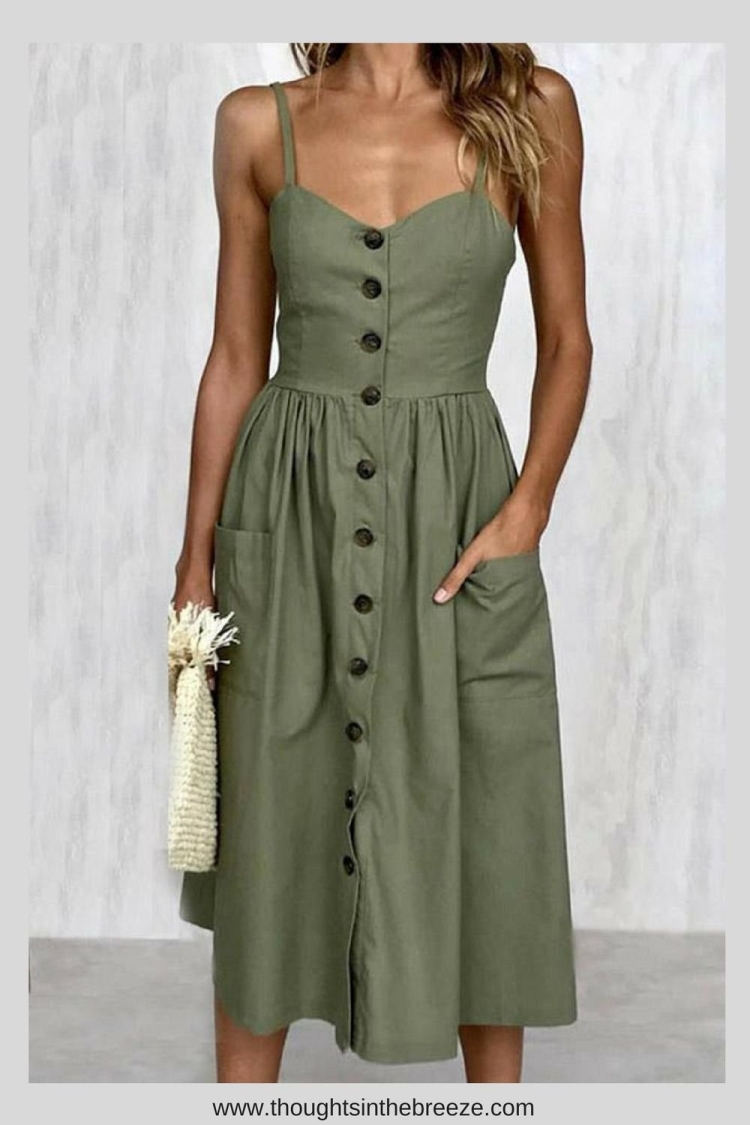 Сарафан на пуговицах