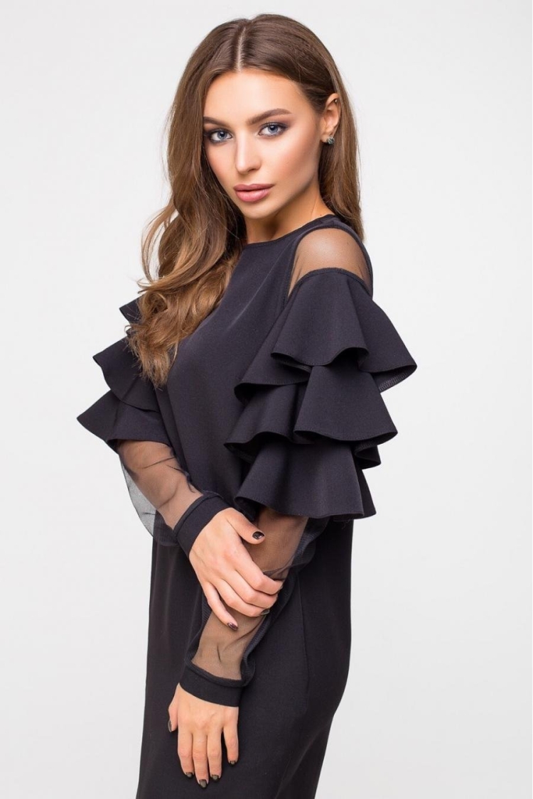 Необычные рукава на платье