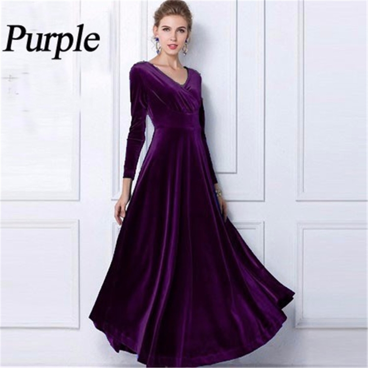 Maxi Dress платье бархатное