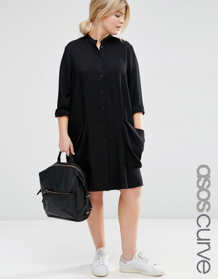 Платье оверсайз для полных женщин