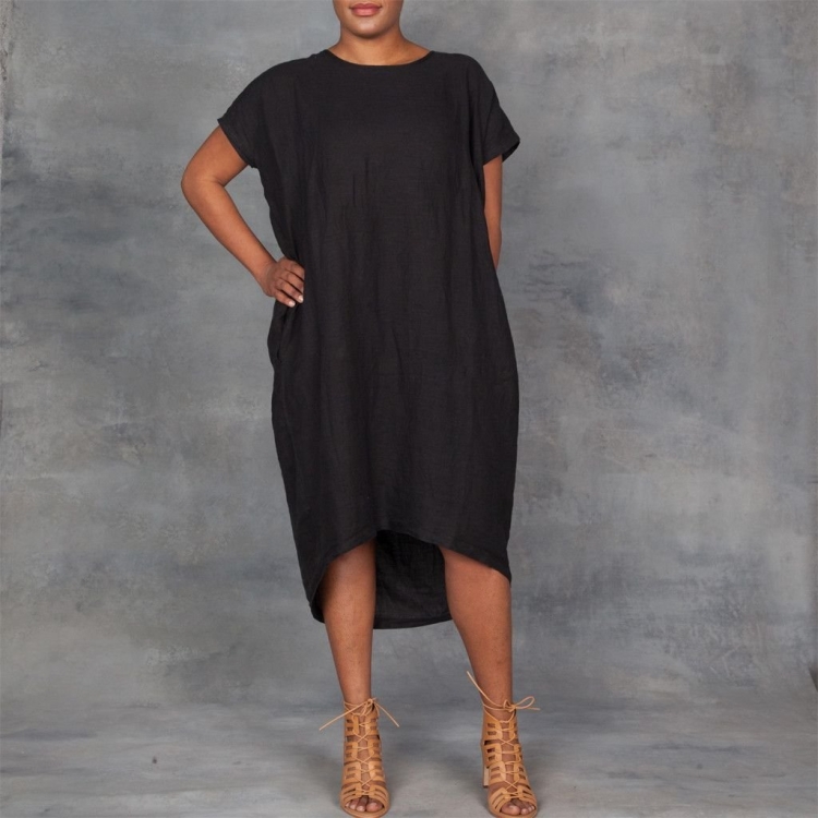 Платье кокон для полных